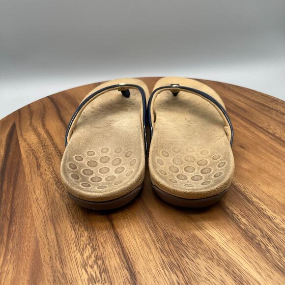 Vionic Mona Sandals Womens Size 9 Black Patent Leather Thong Flip Flops Casual - Picture 4 of 8